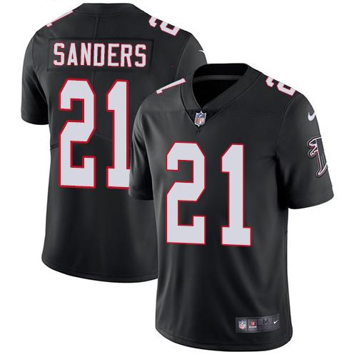 Nike Falcons #21 Deion Sanders Black Alternate Youth Stitched NFL Vapor Untouchable Limited Jersey
